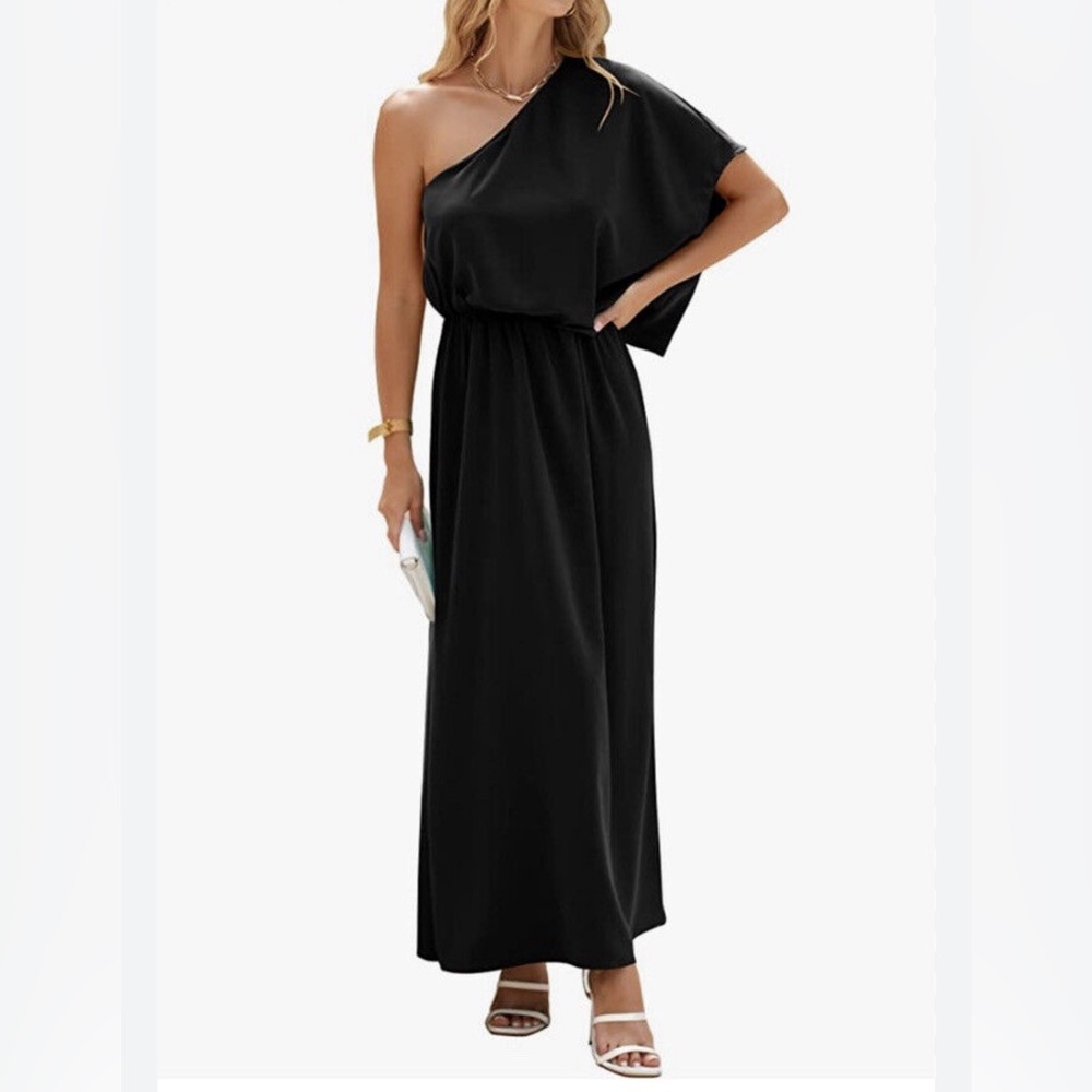 ⚫️⚡️wedding guest dress off shoulder⚡️⚫️